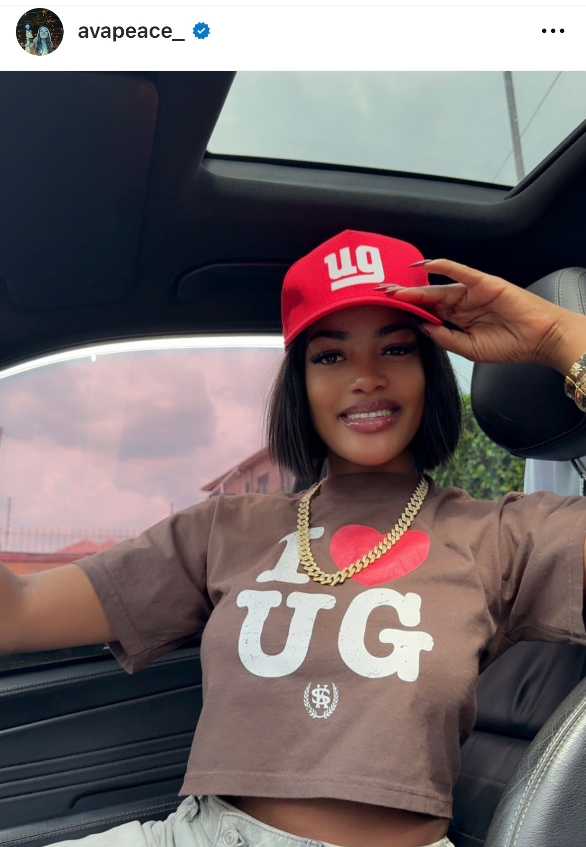I ❤️ UG 🇺🇬 Crop Top Tee