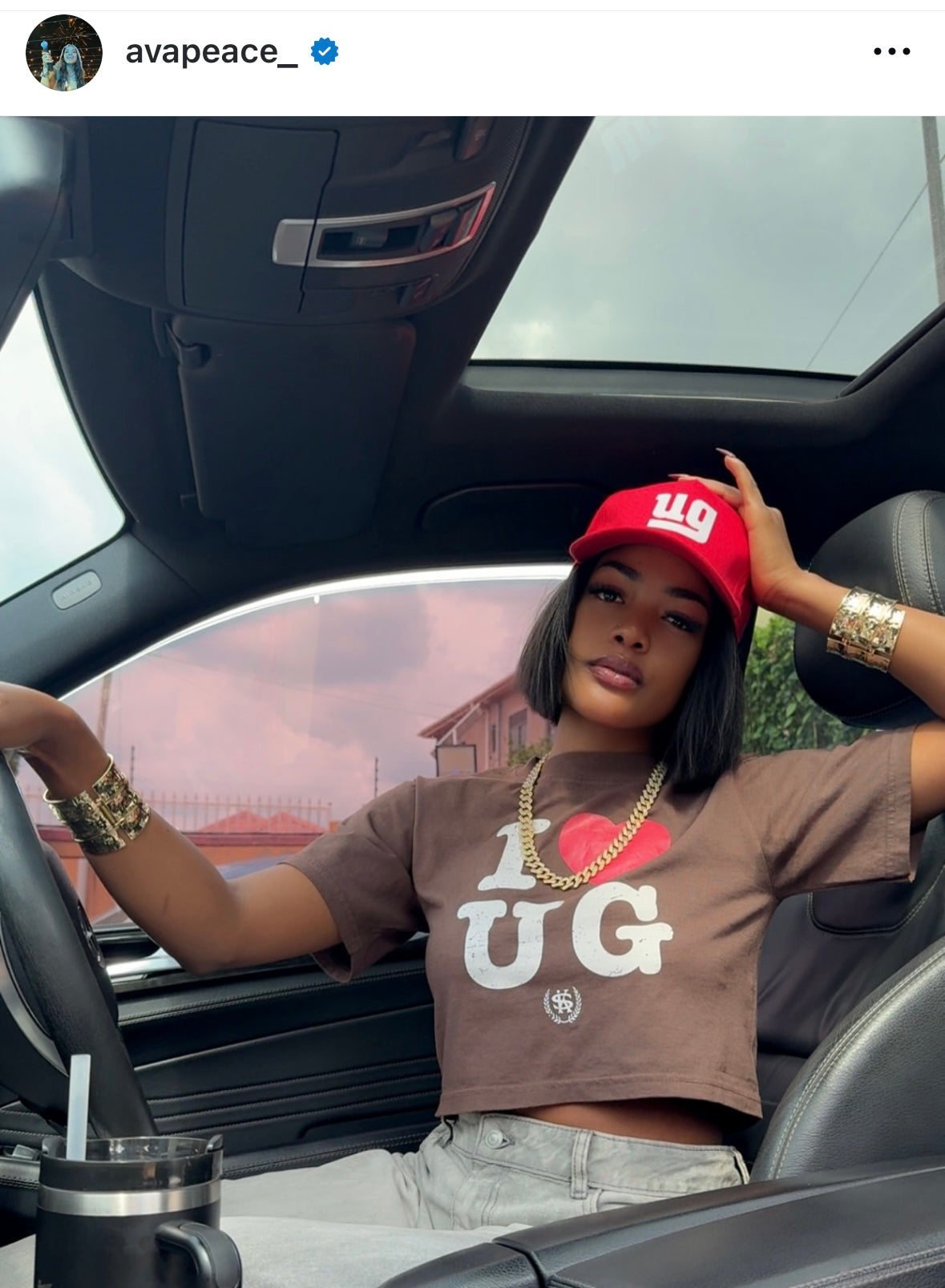 I ❤️ UG 🇺🇬 Crop Top Tee